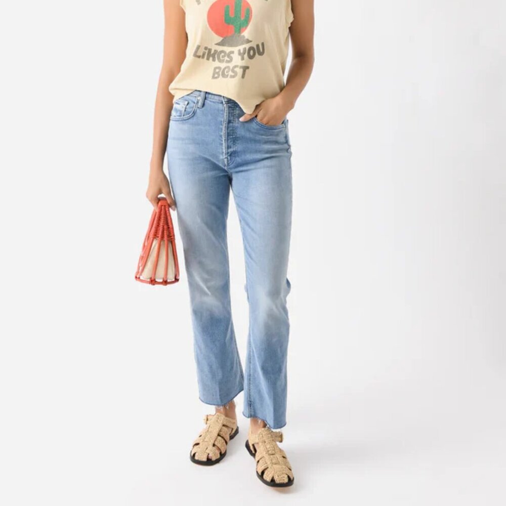 MOTHER Light Blue Straight Jeans
